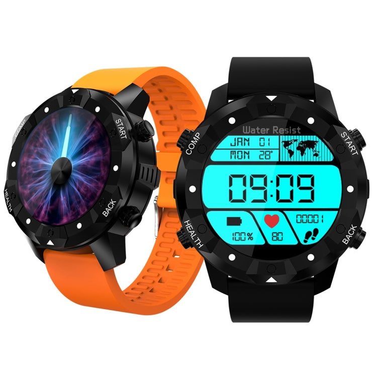 S3 1.39 inch OLED Screen Display Bluetooth Smart Watch, IP67 Waterproof, Support Compass / Heart Rate Monitor / SIM Card / GPS Navigation, Compatible with Android and iOS Phones(Orange) by bashfashion