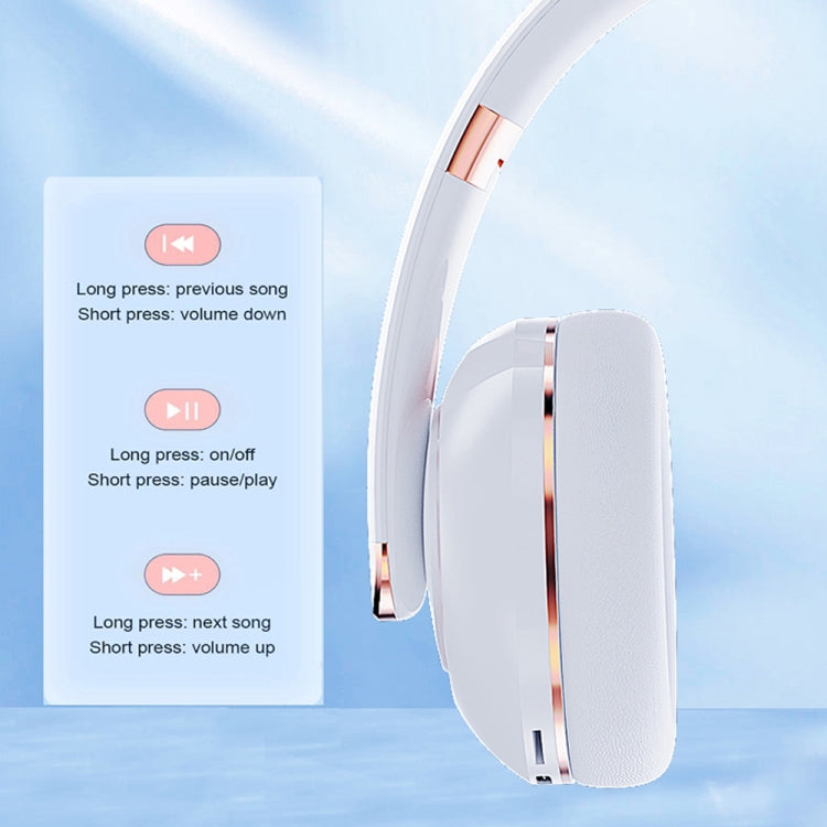 KE22 Folded Noise Reduction Wireless Bluetooth Headphones(Black) by bashfashion