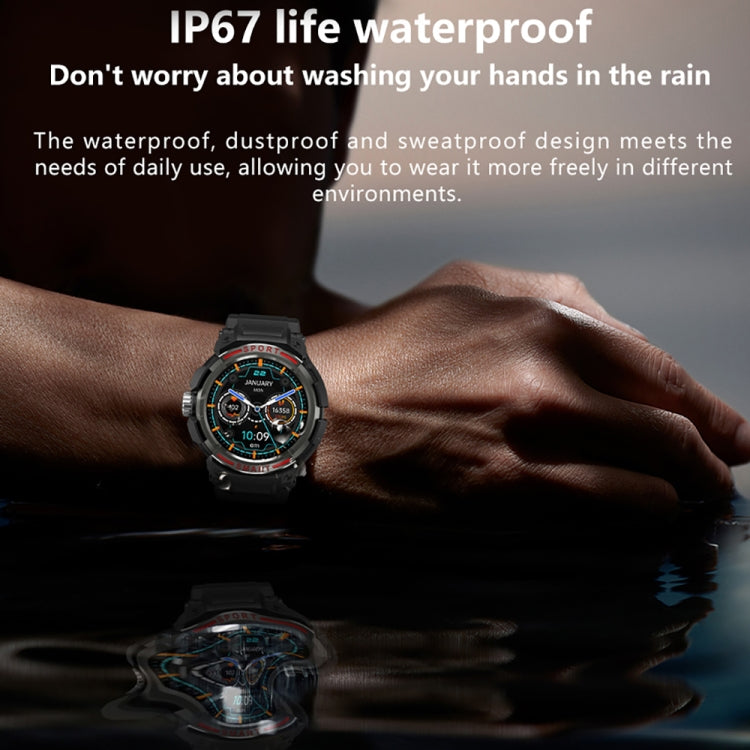 OVISEN GT100 1.39 inch TFT Screen 2 in 1 Bluetooth Headset Smart Watch, Support Blood Oxygen Monitoring/Bluetooth Music(Black) by bashfashion