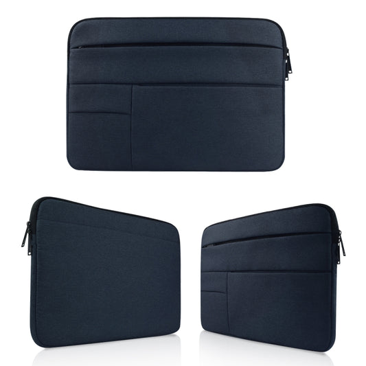 Universal Multiple Pockets Wearable Oxford Cloth Soft Portable Leisurely Laptop Tablet Bag, For 12 inch and Below Macbook, Samsung, Lenovo, Sony, DELL Alienware, CHUWI, ASUS, HP (navy) by bashfashion