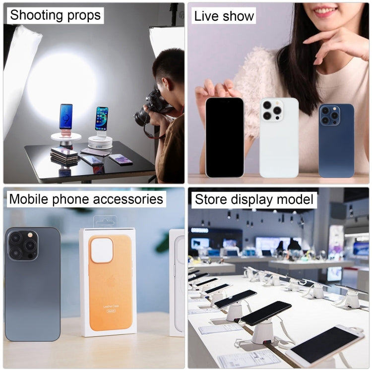 For iPhone 15 Pro Max Black Screen Non-Working Fake Dummy Display Model (White) by bashfashion