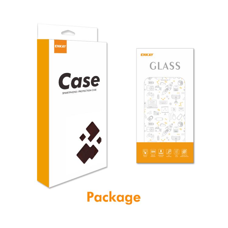 For iPhone 17 ENKAY Card Wallet Calf Texture Leather Phone Case with Thickened Glue No White Edge Film(Blue) by ENKAY