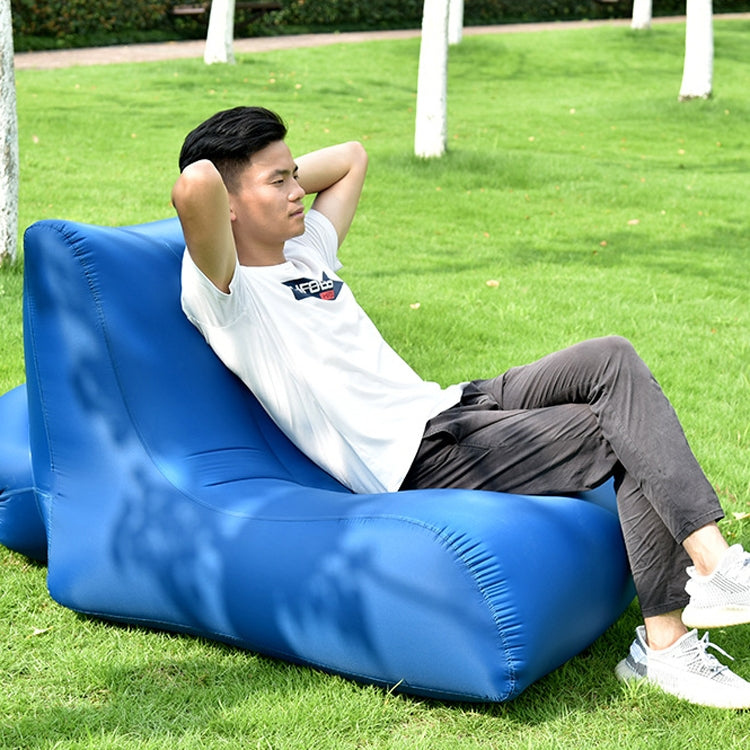 BB1803 Foldable Portable Inflatable Sofa Single Outdoor Inflatable Seat, Size: 70 x 60 x 55cm(White) by bashfashion