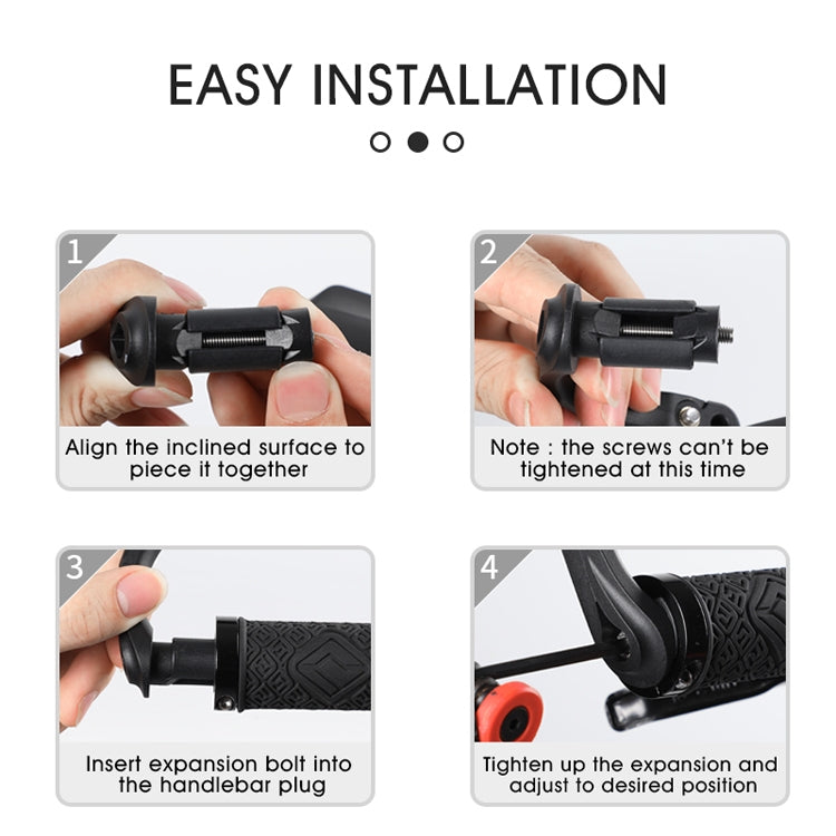 1 Pair WEST BIKING Bicycle Rearview Mirror Adjustable Mirror Mountain Bike Foldable Rearview Mirror(Short) by WEST BIKING