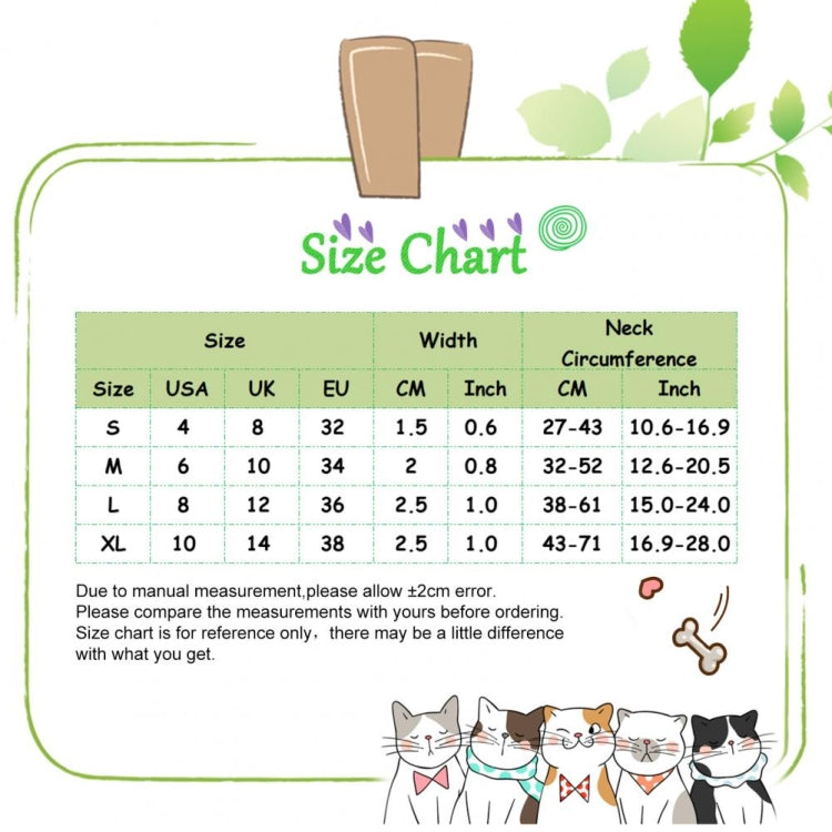 Pet Ethnic Style Polyester Cotton Print Pattern Collar, Size: M: 2.0x32-52cm(Orange Stripe) by bashfashion