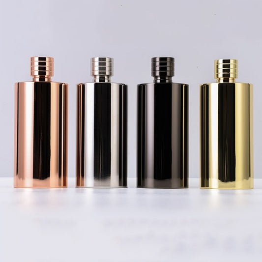 1000ml Outdoor Wine Pot 304 Stainless Steel Cylindrical Hip Flask, Color: Frosted Surface by bashfashion