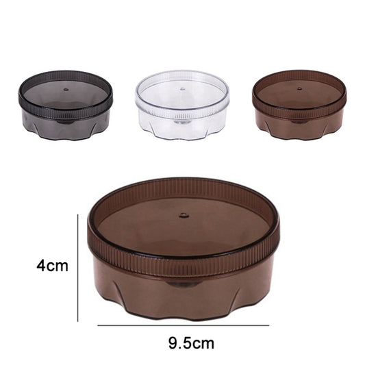 2 PCS Magnetic Suction Round Wall-mounted Seasoning Jar(Transparent Coffee) by bashfashion