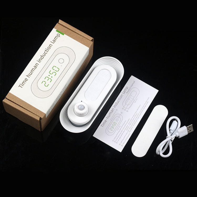 D05 Smart Induction Magnetic Night Light with Time Display,Spec: Knob Dimming by bashfashion