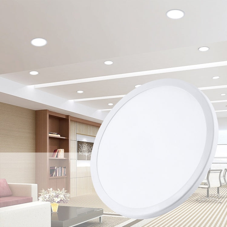 LED Round Ultra-thin Downlight Adjustable Recessed Panel Light, Power Source: 20W(Warm Light) by bashfashion