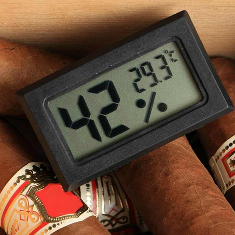 With Probe Digital Thermometer Hygrometer Electronic Temperature Detection Sensor, Model: FY-11 Black by bashfashion