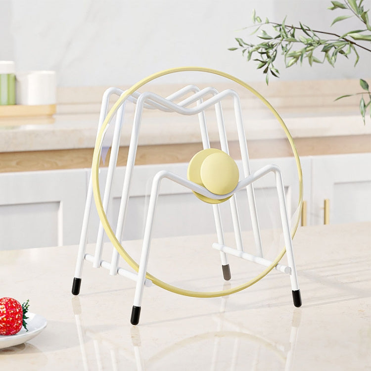 Kitchen Countertop Chopping Board Place Rack Multifunctional Multi-Layer Pot Lid Storage Shelf(Black) by bashfashion