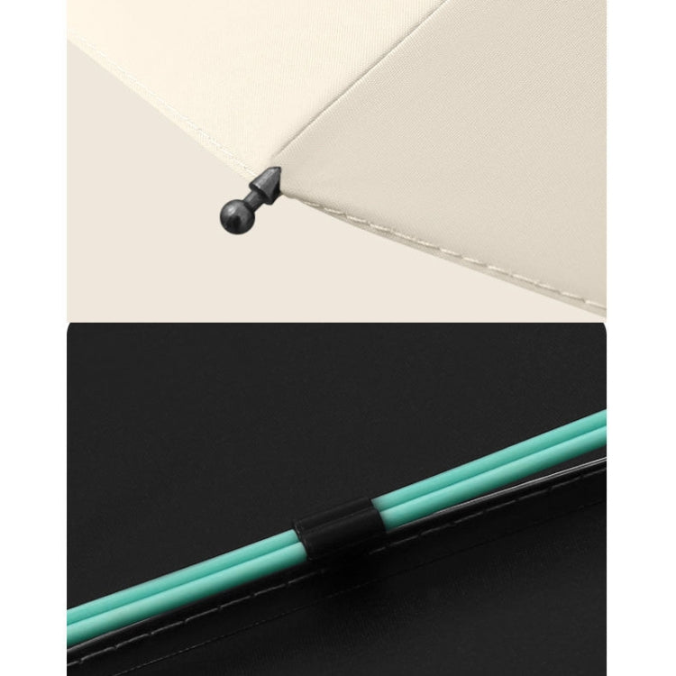 16 Bones Rain Shine Dual Use Automatic Umbrella Wind-resistant Reinforced Sunshade Umbrella(Mint Green) by bashfashion