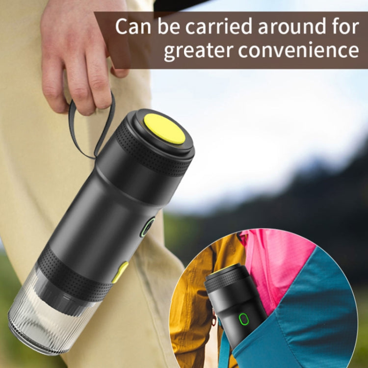 12V 3 In 1 Car Self-heating Coffee Machine Compatible With Large / Small Capsules and Ground Coffee, EU Plug(Black) by bashfashion