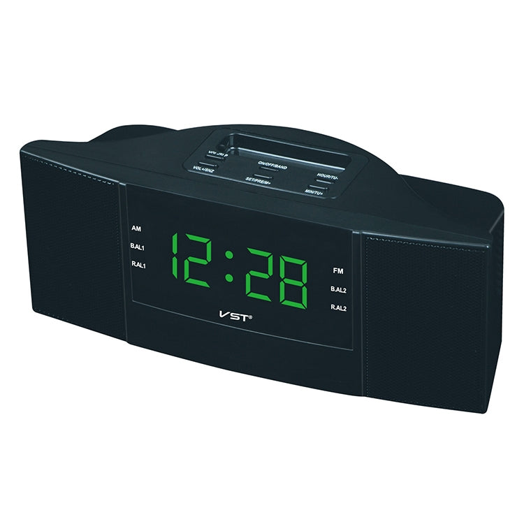 Clock Controlled Radio LED Clock AM / FM Digital Gift(Green) by bashfashion