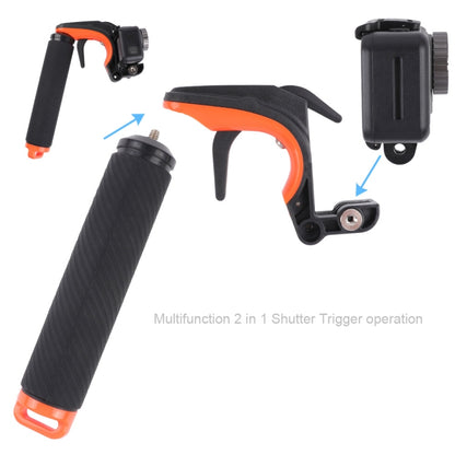 Shutter Trigger + Floating Hand Grip Diving Buoyancy Stick with Adjustable Anti-lost Strap & Screw & Wrench for DJI Osmo Action by bashfashion