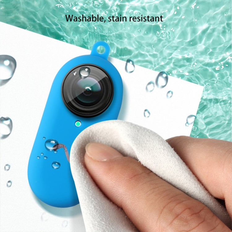 Silicone Protective Case for Insta360 GO 2 Body(Blue) by bashfashion