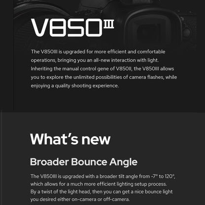 Godox V850III 2.4GHz Wireless Flash Speedlite Camera Light(UK Plug) by Godox