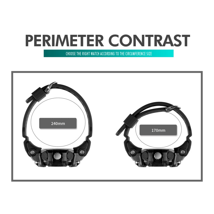 SKMEI 1725 Three Time LED Digital Display Timing Luminous Electronic Watch(Black) by SKMEI