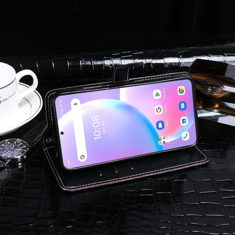 For UMIDIGI A11 Pro Max idewei Crocodile Texture Horizontal Flip Leather Case with Holder & Card Slots & Wallet(Dark Blue) by idewei