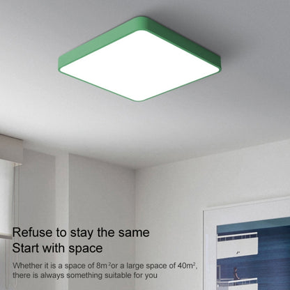 Macaron LED Square Ceiling Lamp, Stepless Dimming, Size:50cm(Green) by bashfashion