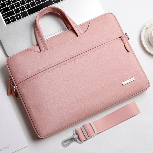 Handbag Laptop Bag Inner Bag with Shoulder Strap, Size:15.6 inch(Pink) by bashfashion