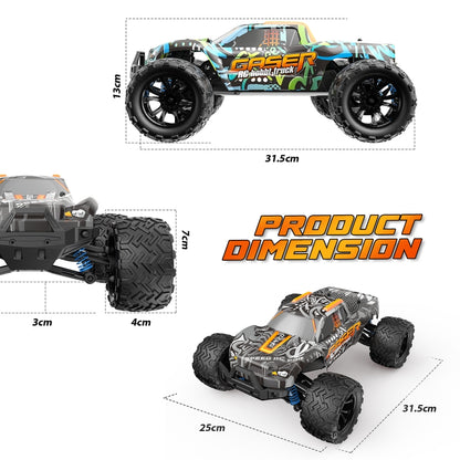 9000E 1:14 Full Scale Remote Control 4WD High Speed Car(Graffiti Black) by bashfashion