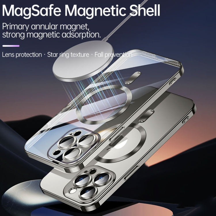 For iPhone 15 Plus SULADA MagSafe Plating TPU Shockproof Phone Soft Case(Sierra Blue) by SULADA