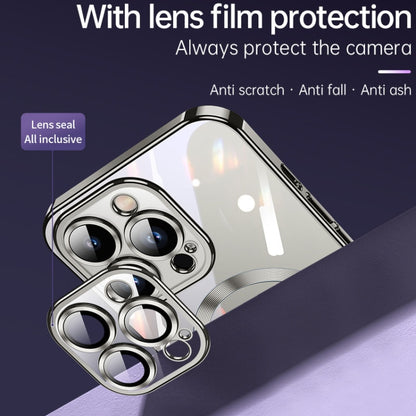 For iPhone 15 Plus SULADA MagSafe Plating TPU Shockproof Phone Soft Case(Sierra Blue) by SULADA