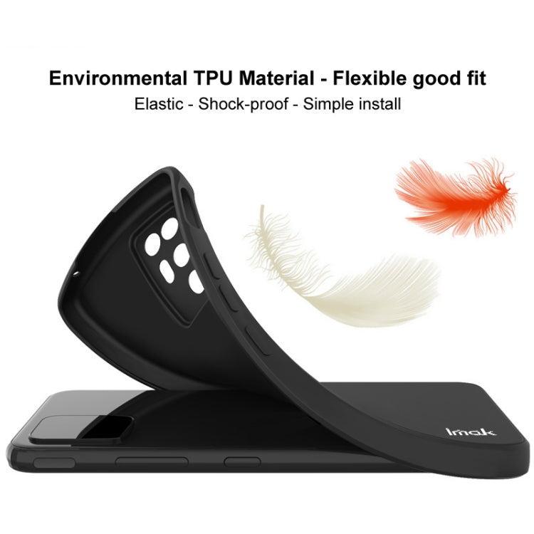 For OnePlus 12R 5G/Ace 3 5G imak UC-4 Series Straight Edge TPU Phone Case(Black) by imak