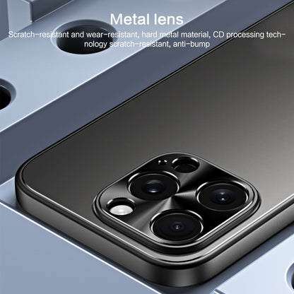 For iPhone 15 Pro R-JUST RJ-61 Electroplating Frosted TPU + PC Phone Case(Blue) by R-JUST