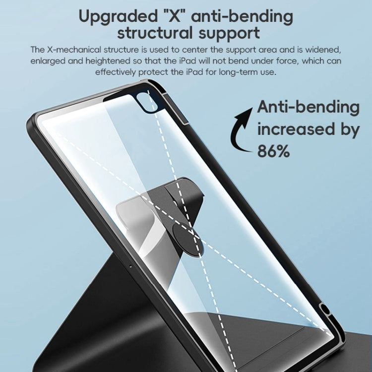 For iPad 10.2 2021/2020/2019 ZGA Tri-Fold 360 Rotation Smart Leather Tablet Case(Pink) by ZGA