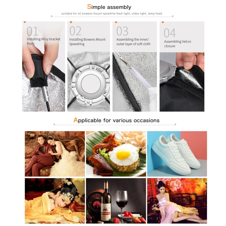 Godox SB-FW Series Bowens Mount Softbox Honeycomb Grid, Size:35 x 140cm by Godox