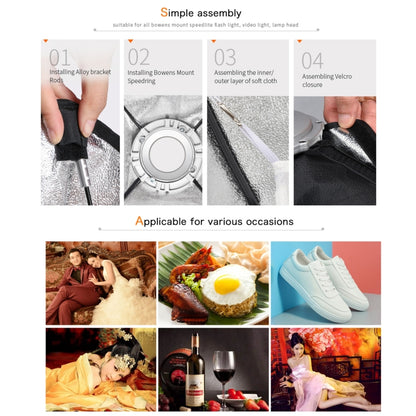 Godox SB-FW Series Bowens Mount Softbox Honeycomb Grid, Size:50x 130cm by Godox