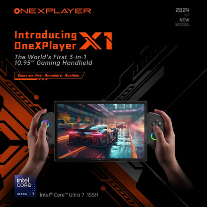 ONE-NETBOOK OneXPlayer X1 10.95 inch Handheld Game Console, 32GB+2TB, Windows 11 AMD Ryzen 7 8840U(Black) by ONE-NETBOOK