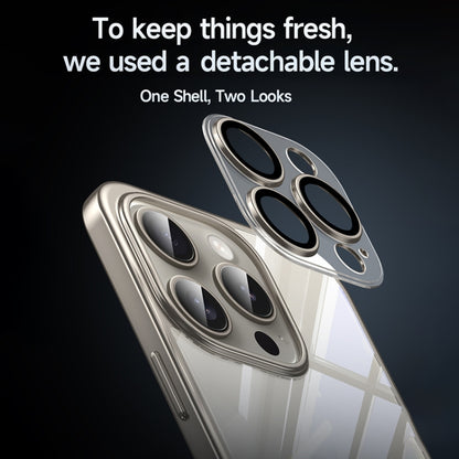 For iPhone 15 SULADA Electroplating Frosted PC + TPU Shockproof Phone Case(Grey) by SULADA