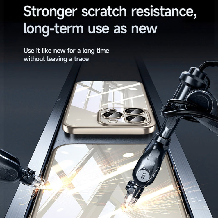 For iPhone 15 Plus SULADA Electroplating Frosted PC + TPU Shockproof Phone Case(Blue) by SULADA