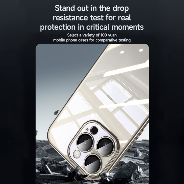 For iPhone 14 Plus SULADA Electroplating Frosted PC + TPU Shockproof Phone Case(Blue) by SULADA