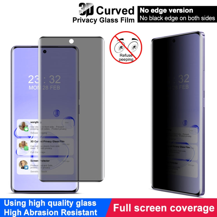 For Realme GT Neo6 SE 5G imak No Edge Version 3D Curved Privacy Full Screen Tempered Glass Film by imak