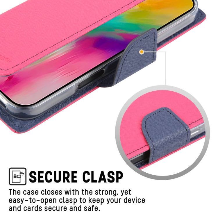 For iPhone 16 Plus GOOSPERY FANCY DIARY Cross Texture Leather Phone Case(Black) by GOOSPERY