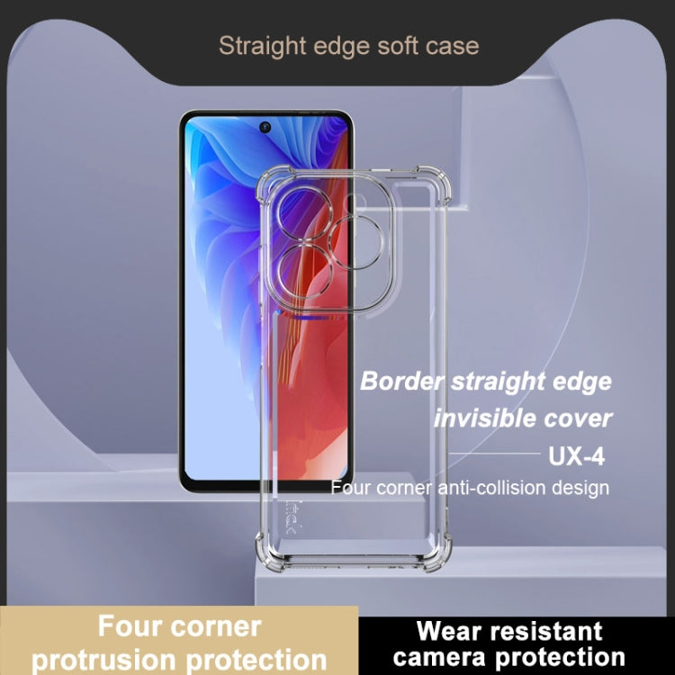 For Tecno Spark 20 / 20C IMAK UX-4 Series Four-corner Shockproof Phone Case(Transparent) by imak