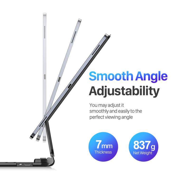 For Samsung Galaxy Tab S10 Ultra DUX DUCIS MK Series Magnetic Wireless Bluetooth Keyboard Tablet Case(Black) by DUX DUCIS