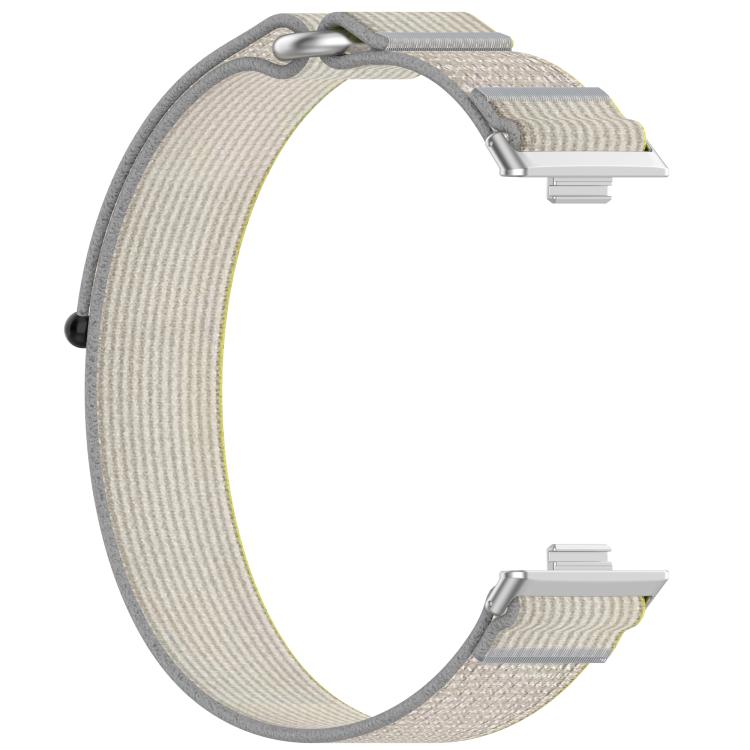 For Huawei Watch Fit3 Kalebol Wild Path Nylon Strap(Yellow + Grey) by Kalebol