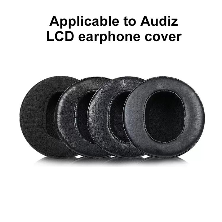 2pcs Sponge Earmuffs Replacement Earpads For Audeze LCD-2 / LCD-3 / LCD-4, Model:Punched Lambskin(Black) by bashfashion