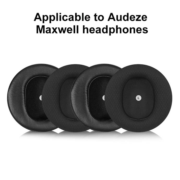 1 Pair Sponge Earmuffs Replacement Earpads For Audeze Maxwell, Model:Football Net(Black) by bashfashion
