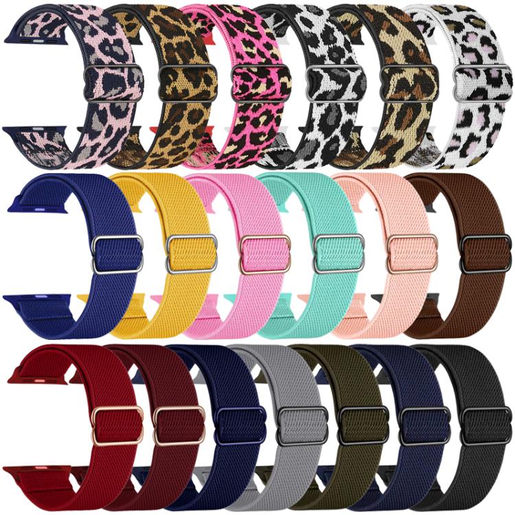 For Apple Watch 38 / 40 / 41 / S10 42mm xDfind Adjustable Slide Buckle Elastic Nylon Watch Band(Red) by xDfind