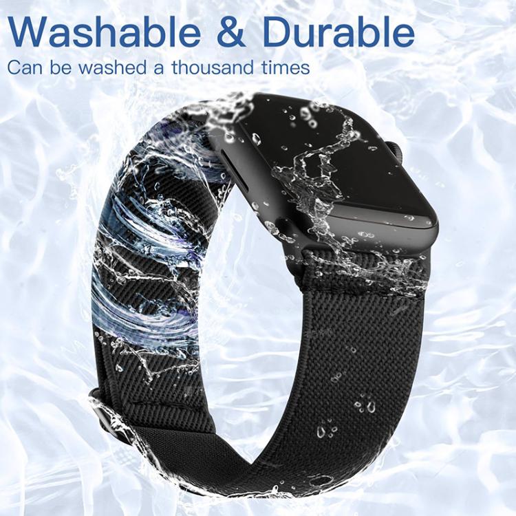 For Apple Watch 38 / 40 / 41 / S10 42mm xDfind Adjustable Slide Buckle Elastic Nylon Watch Band(Red) by xDfind