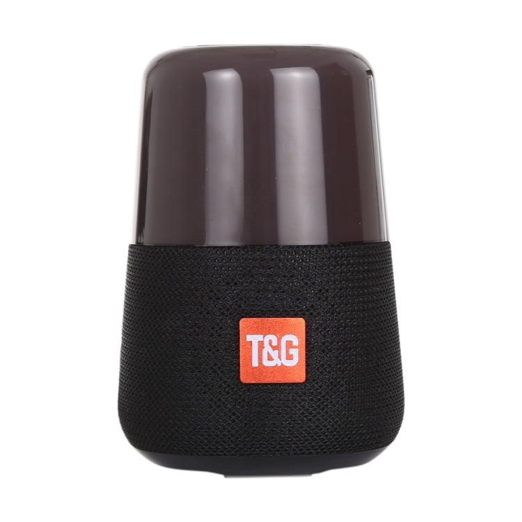 T&G TG168 Portable Wireless Bluetooth V5.0 Stereo Speaker with Handle, Built-in MIC, Support Flashing LED Light & TF Card & U Disk & AUX IN & FM(Black) by T&G