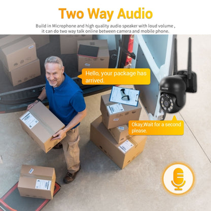 ESCAM WNK614 HD 3.0 Million Pixels 8-channel Wireless + 4IPC Wireless NVR Security System, US Plug by ESCAM