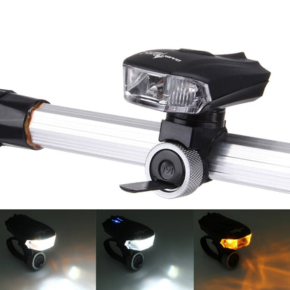 Waterproof USB Rechargeable 5 Modes Yellow & White Light 400LM COB LED Bike Taillight by bashfashion