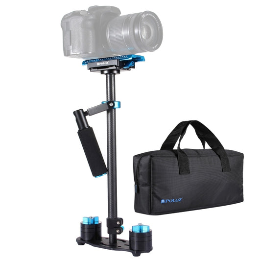 PULUZ 38.5-61cm Carbon Fibre Handheld Stabilizer for DSLR & DV Digital Video & Cameras, Load Range: 0.5-3kg(Blue) by PULUZ
